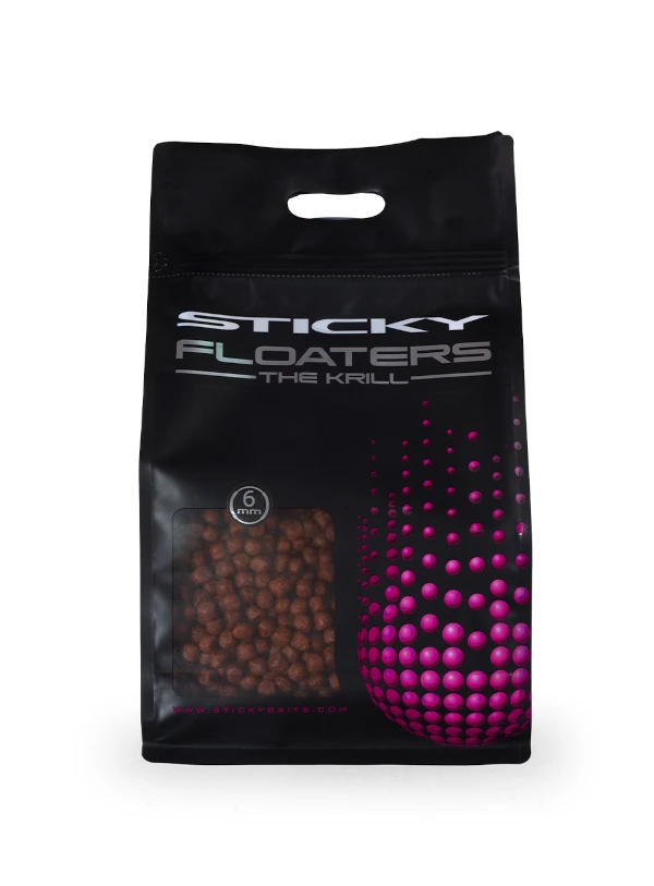Sticky Baits Floaters - The Krill 6mm 3kg Bag