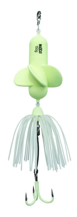 Madcat A-Static Propeller Teaser 26cm Size 3/0 200g Sinking Glow-In-The-Dark